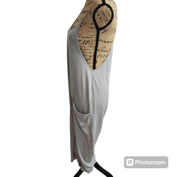 Uniqlo Lagenlook Drop Crotch Spaghetti Strap Jumpsuit Womens SZ Small Minimalist - Picture 2 of 7